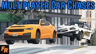 BeamNG Drive Multiplayer - Car Chase Chaos