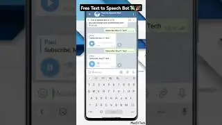 Free Text to Speech Bot TTS from Telegram🫢😲🥵 