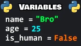 Learn Python VARIABLES in 10 minutes! ❎