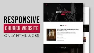 Responsive HTML Church Website Template | CSS Flexbox Layout