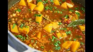 Stewed Lentils #MeatFreeMonday | CaribbeanPot.com