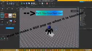 How to make a GUI trigger when a part is touched in Roblox Studio