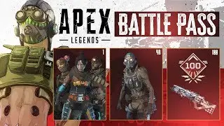 ALL REWARDS & LEVEL 100 SKIN - Apex Legends Season 1 Battle Pass