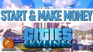 ⭐Starting Layout & Profit Tutorial for Cities: Skylines | NEW city on a fresh map Tutorial #2