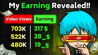 YouTube Videos 💲 Earnings Revealed | 1000$ 🤯