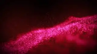 Abstract Red-Pink Glowing Particles Burning in Outer Space background video || no copyrights videe