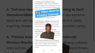 🔥 5 YouTube Video Ideas for FITNESS Channels to GROW FASTER (and get views 😏)