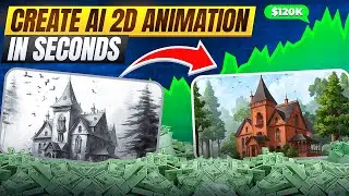 EARN $120k from YouTube by creating end to end 2D animation using Autodraft AI