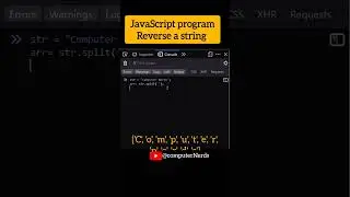 11. Most used JavaScript program on string in Hindi (Reverse a string) #javascript #coding