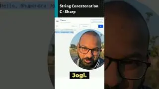 String Concatenation in CSharp #programming #programming #csharp #youtubeshorts