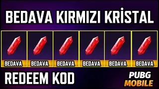 BEDAVA KIRMIZI KRİSTAL VEREN REDEEM KODLAR | REDEEM CODE | REDEEM CODE 2024 | PUBG MOBILE