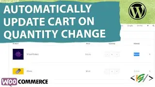 How to Automatically Update Cart on Quantity Change Using jQuery in WooCommerce WordPress