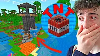 I *RIGGED* My Friend's ISLAND With TNT! (Minecraft)