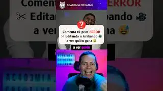 Cuál fue tú peor error editando vídeos o grabando #ediciondevideos #fails les responderé 😉