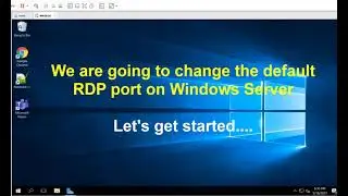 How to change default Remote Desktop Port on windows server