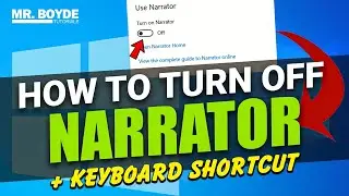 How to Turn Off Narrator on Windows 10