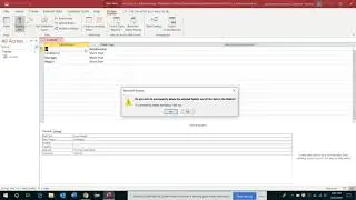Delete a field  and set a table's primary key - Access
