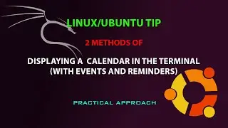 LINUX/UBUNTU TIP: Display calendar in terminal (with events and reminders)