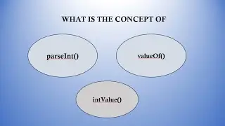 Use of parseInt()  , valueOf(),  intValue() function in java [Wrapper class] 