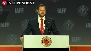 Watch: JD Vance addresses a firefighter's convention