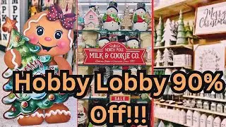 90% OFF Christmas Hobby Lobby Christmas!! Everything/ Decor, Floral, Wrapping Paper & so Much More!!