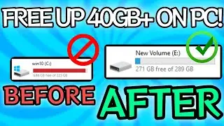 How to FREE Up Disk Space on Windows 11, 10, 8 or 7! 💾 (Boost PC Speed & Performance) More than 40GB