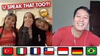 Crazy reaction when Indonesian POLYGLOT speak their language🤯