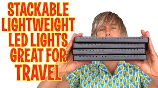 Stackable Lightweight LED Flat Panels for Travel Vlogging Portable Video and Photography