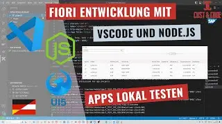 Fiori Entwicklung mit VSCode und NodeJS - Fiori Apps lokal Testen [deutsch]
