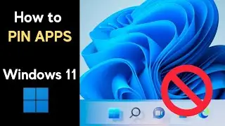 How to pin apps to taskbar in WIndows 11? Windows 11 remove pinned apps