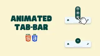 How To Create Tab bar Using HTML And CSS | Amazing Animated Tab Bar Tutorials