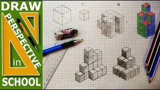 Axonometric draw: Isometric Cubes - First Steps.