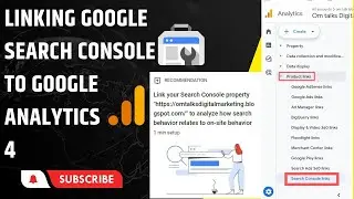 Linking Google Search console to Google Analytics GA4| Associate Google Search Console to GA4| 2024