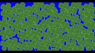 Clover Cartoon Transition - Green Screen Animation