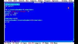 Program to reverse a number in C language....