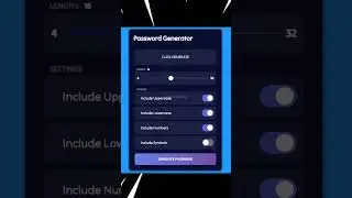 Make Random Password Generator with  HTML | CSS | JS