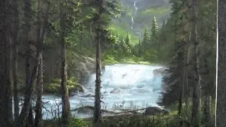 Painting from a Photo | Canadian Waterfall | Paint with Kevin Hill