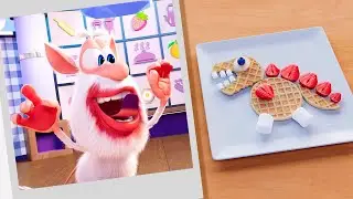 Booba ⭐ Waffle Animals - Food Puzzle 🦖🐰 New Episodes Collection 💚 Moolt Kids Toons Happy Bear