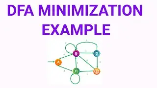 DFA MINIMIZATION EXAMPLE 2 |Solved Example of Deterministic Finite Automata Minimization