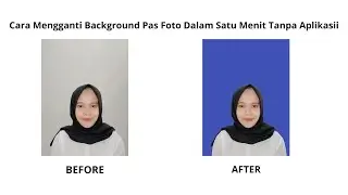 CARA MENGGANTI BACKGROUND PAS FOTO DALAM SATU MENIT TANPA APLIKASI