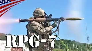 American soldiers RPG-7 Anti-tank Grenade Launcher Live Fire - アメリカ軍兵士のRPG-7対戦車ロケットランチャー発射