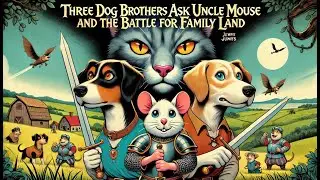 The Three Dog Brothers and the Family Land Battle- A Brave Story| Cuteni Song For Kids -Storytelling