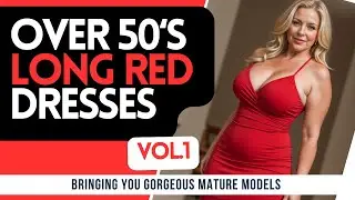 Mature long red dress Vol.1