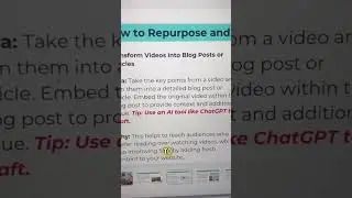 How to repurpose your video content into written content