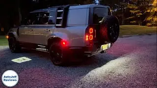 2024 Land Rover Defender at Night - Buttons, Controls, Media, Lights!