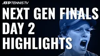 Jannik Sinner Reaches Semis; Tiafoe, De Minaur Edge Closer | Next Gen ATP Finals Day 2 Highlights