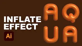 Create an inflated 3D text effect using Adobe Illustrator