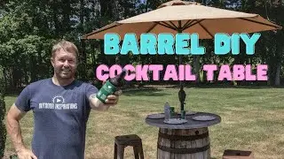 Easy DIY Whisky Barrel Makeover🤠Country Cocktail Table