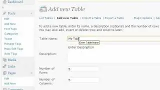 How To Insert Tables into Wordpress