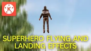 Superhero flying and landing effects